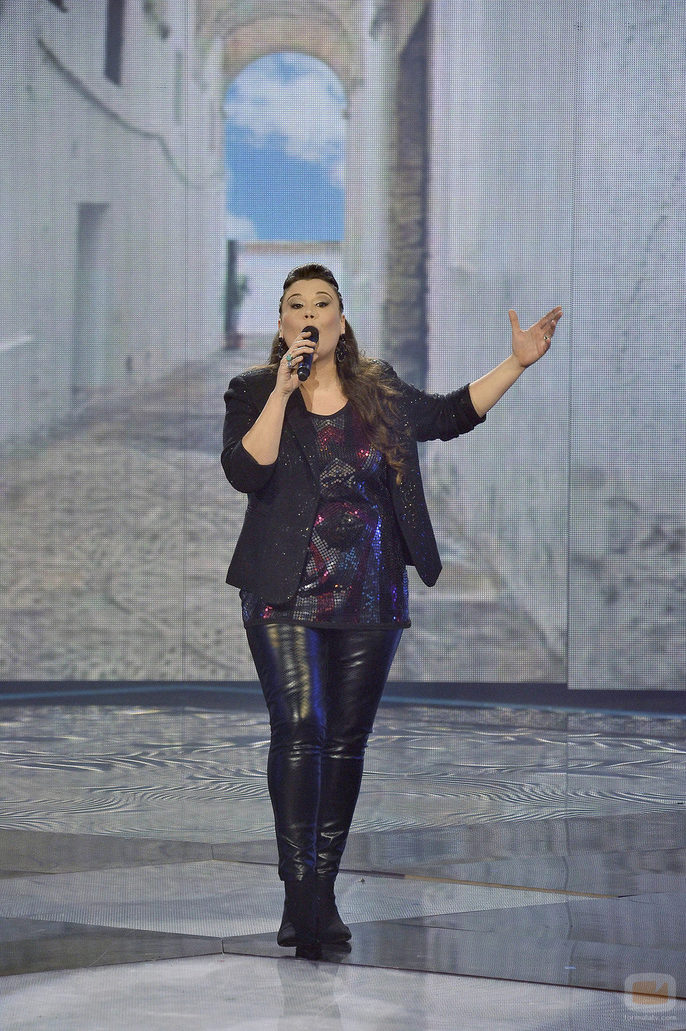 Estela Amaya en la final de la segunda edición de 'La voz'
