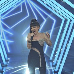 Dina Arriaza en la final de la segunda edición de 'La voz'