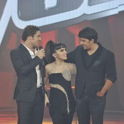 David Bisbal, Dina Arriaza y Luis Fonsi en 'La voz'