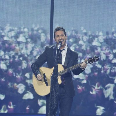 David de María en la final de la segunda edición de 'La voz'