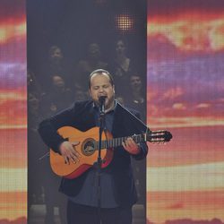 David Barrull en la final de la segunda edición de 'La voz'