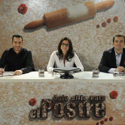 David Pallàs, Amanda Laporte y Sergi Vela, el jurado de 'Deja sitio para el postre'