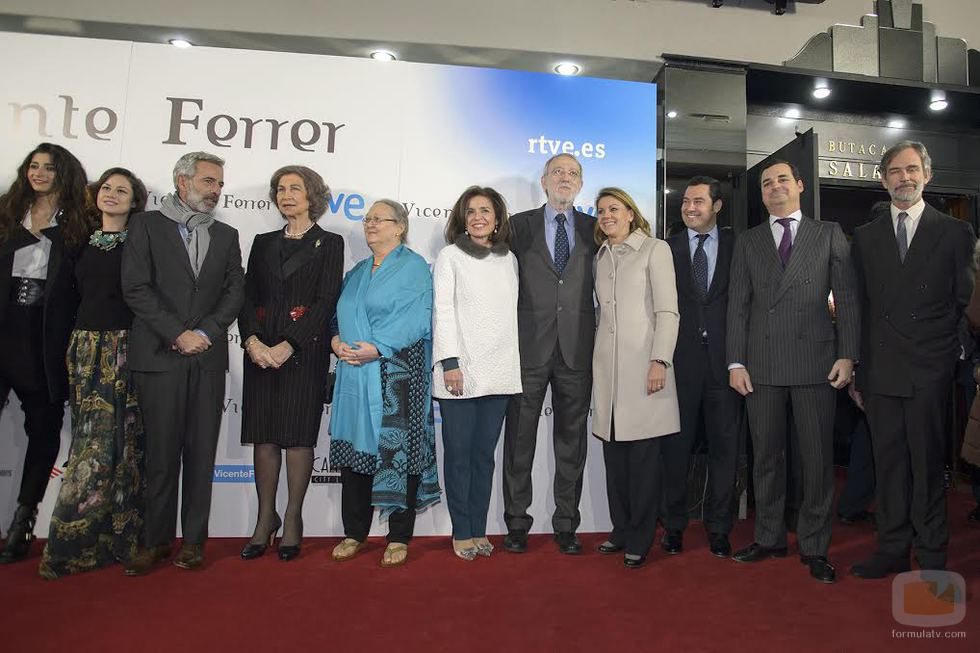 La Reina preside el acto de presentación de la TV Movie 'Vicente Ferrer'