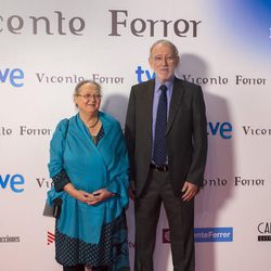 Anna Ferrer y Jordi Folgado Ferrer en la presentación de la TV Movie 'Vicente Ferrer'