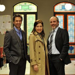 Oriol Tarrasón, María Pujalte y Fernando Guillén Cuervo en 'Los misterios de Laura'