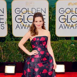 Tina Fey en la alfombra roja de los Globos de Oro 2014