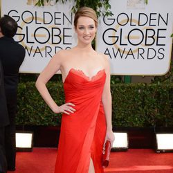 Kristen Connolly en la alfombra roja de los Globos de Oro 2014