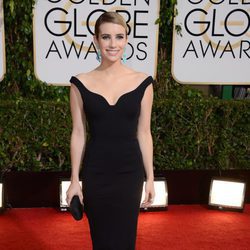 Emma Roberts en la alfombra roja de los Globos de Oro 2014