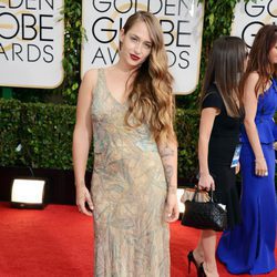 Jemima Kirke en los Globos de Oro 2014