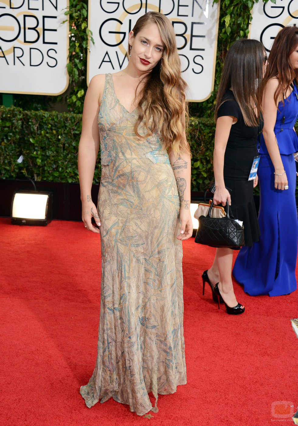 Jemima Kirke en los Globos de Oro 2014