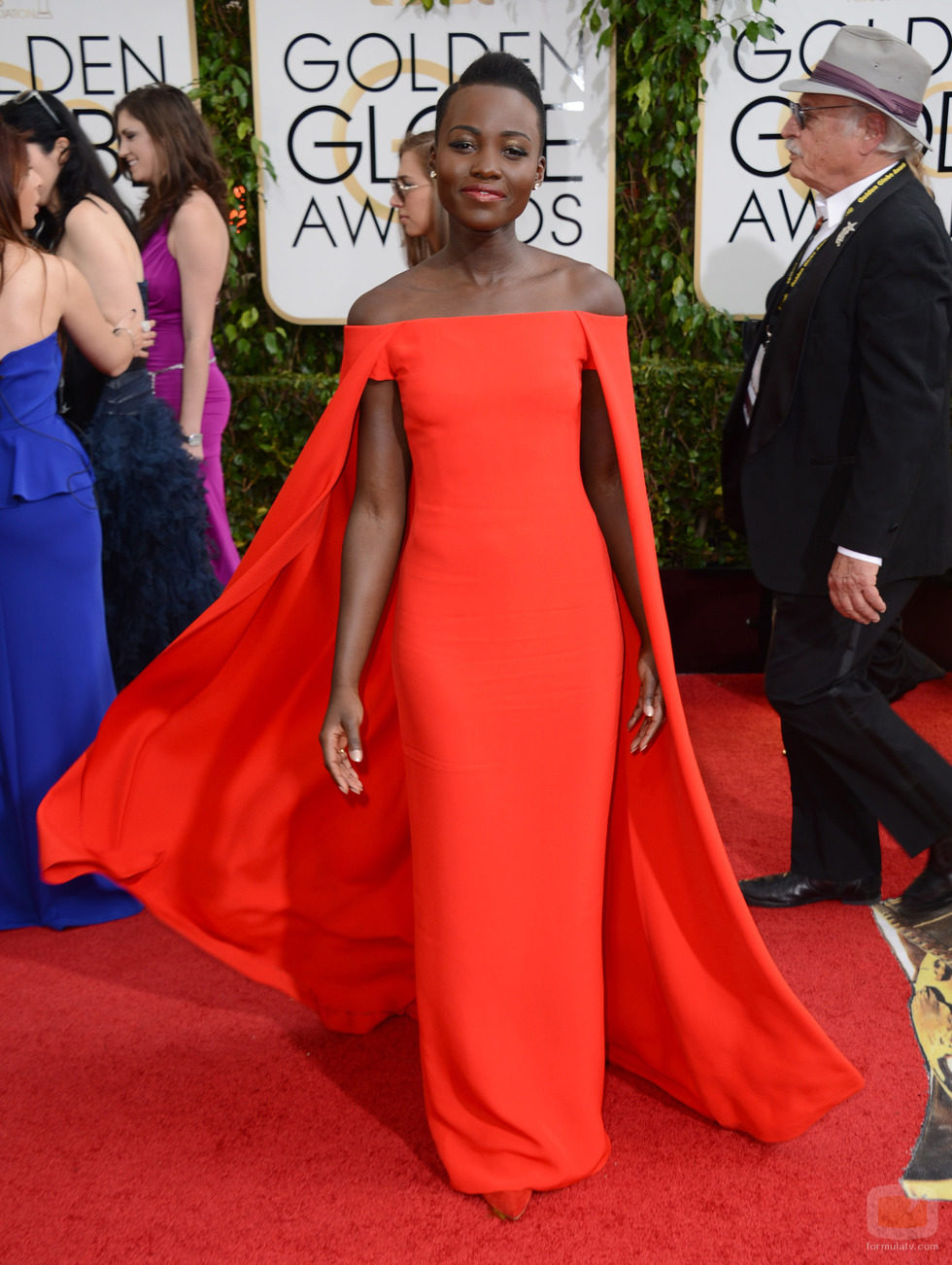 Lupita Nyong'o en los Globos de Oro 2014