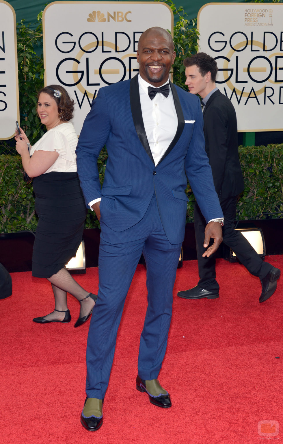 Terry Crews en la alfombra roja de los Globos de Oro 2014