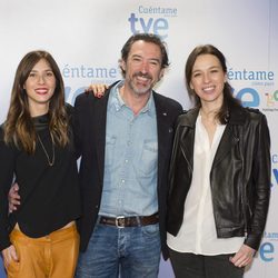 Bárbara Goenaga, Ginés García Millán y Ariadna Gil en la presentación de la nueva temporada de 'Cuéntame cómo pasó'