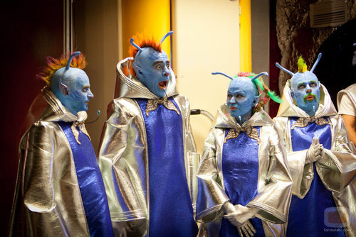 Fermín, Amador, Estela Reynolds y Coque, disfrazados de "Avatar" en 'La que se avecina'