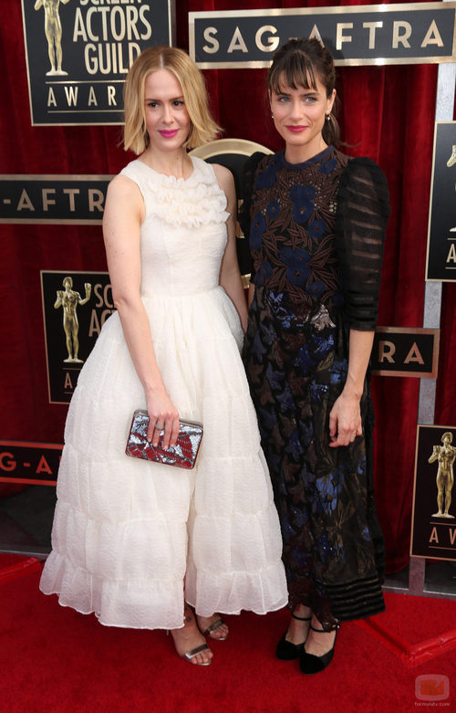 Sarah Paulson y Amanda Peet en los SAG 2014