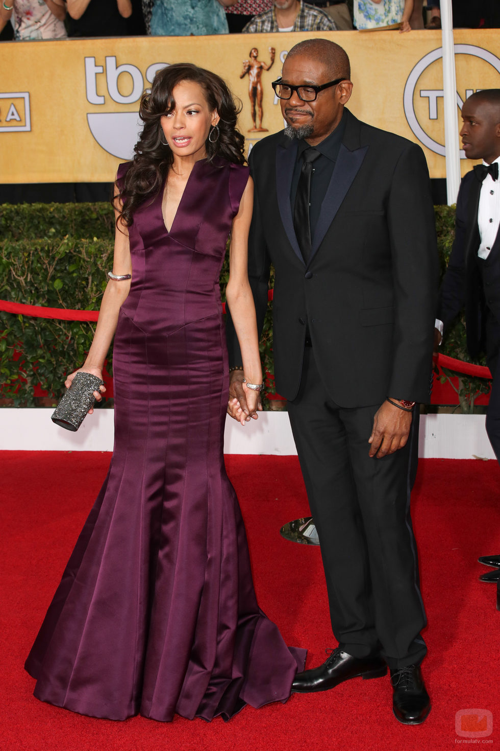 Forest Whitaker y su mujer Keisha en los SAG 2014