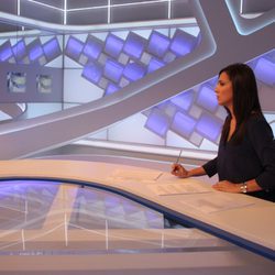 Luz Carmen Herrera en el nuevo plató de 'Extremadura noticias'