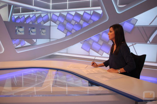 Luz Carmen Herrera en el nuevo plató de 'Extremadura noticias'