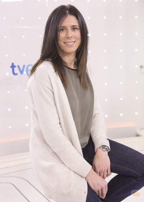 Edurne Pasabán en la presentación de 'Cumbres'