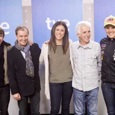 Juanjo Ballesta, Javier Sierra, Edurne Pasabán, Kiko Veneno y Laia Sanz en la presentación de 'Cumbres'