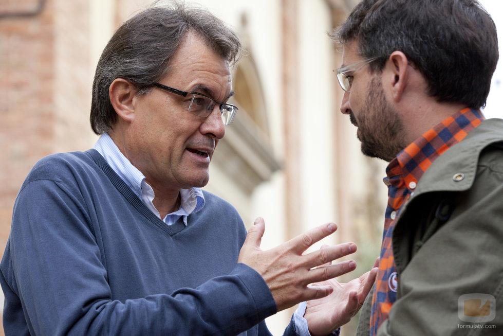 Jordi Évole junto a Artur Más en 'Salvados'