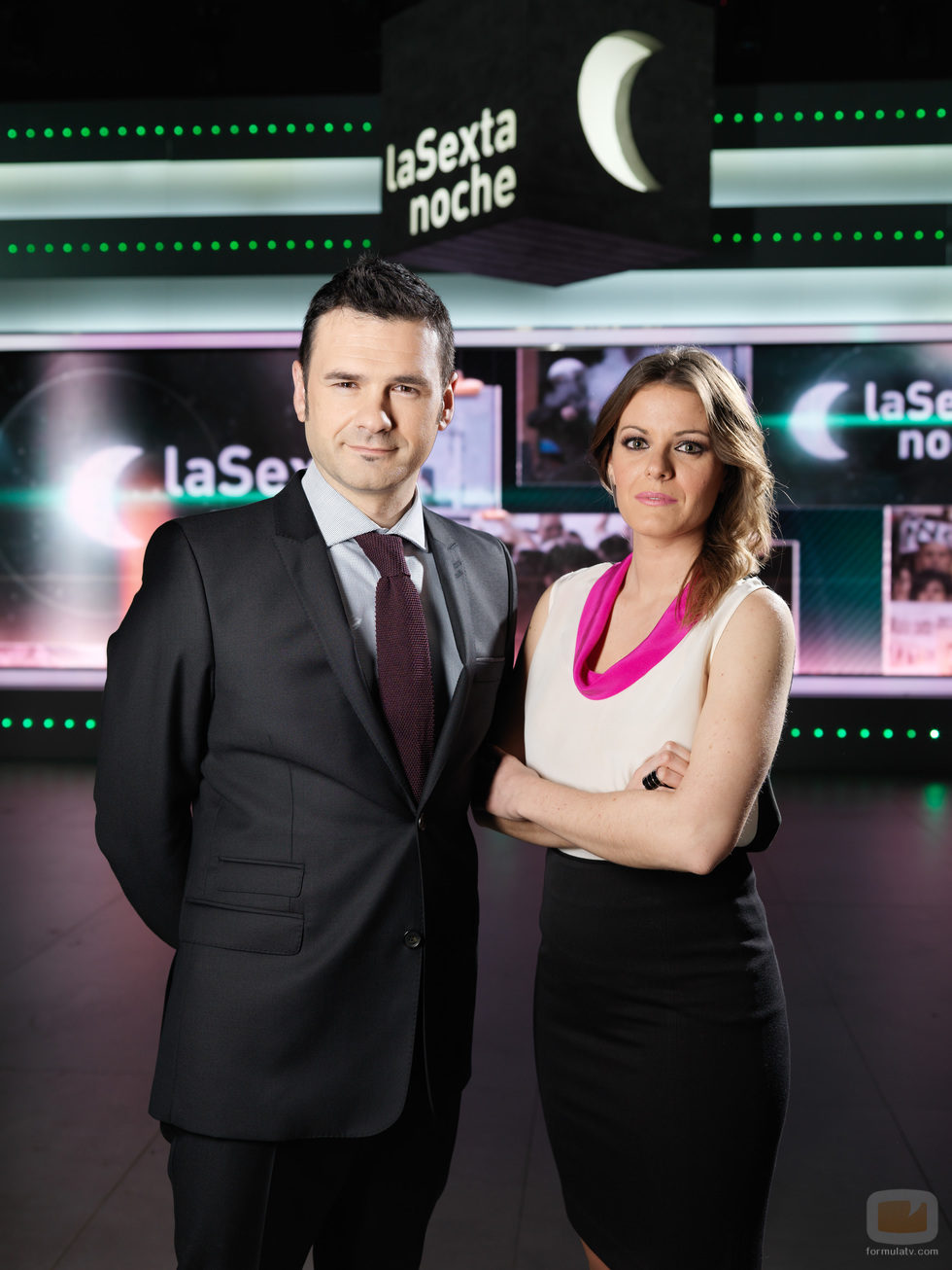 Iñaki Gil y Andrea Ropero, presentadores de 'laSexta noche'