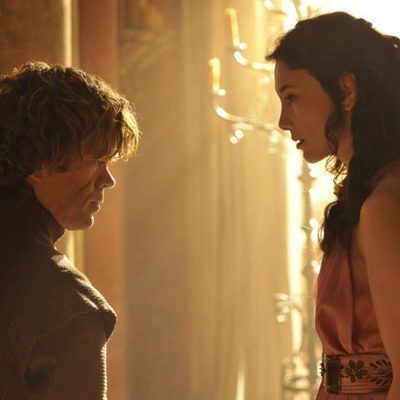 Peter Dinklage y Sibel Kekilli en la cuarta temporada de 'Juego de tronos'