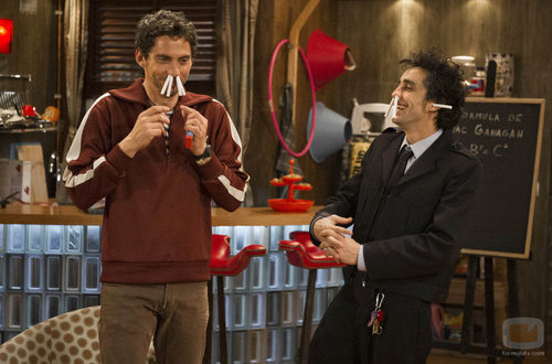 Luisma y Barajas en 'Aída'