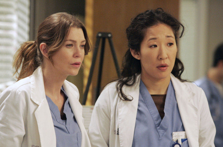 Meredith y Christina en 'Caminando sobre agua'