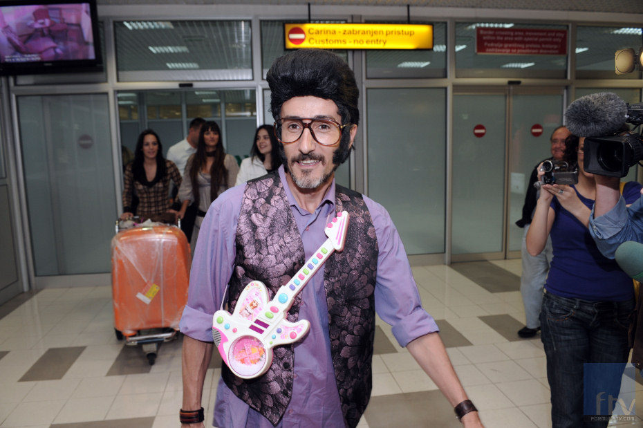 El representante de España, Chikilicuatre, ya está en Belgrado