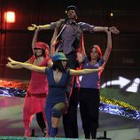 El primer ensayo de Chikilicuatre en Belgrado para Eurovisión 2008