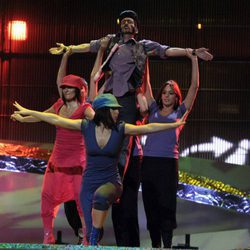 El primer ensayo de Chikilicuatre en Belgrado para Eurovisión 2008