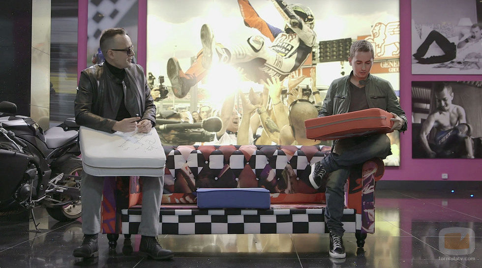 Risto Mejide con Jorge Lorenzo en 'Viajando con Chester'