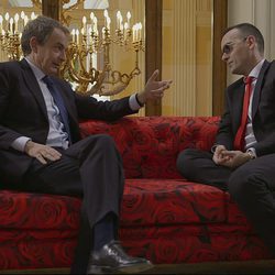 José Luis Rodríguez Zapatero conversa con Risto Mejide en 'Viajando con Chester'