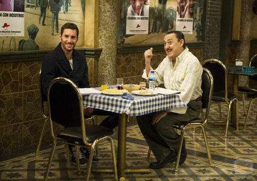 Rudy Fernández y Mariano Peña en 'Aída'