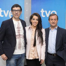 Ruth Lorenzo junto con Alejandro Flórez y Federico Llano 