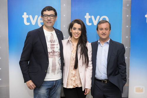 Ruth Lorenzo junto con Alejandro Flórez y Federico Llano 