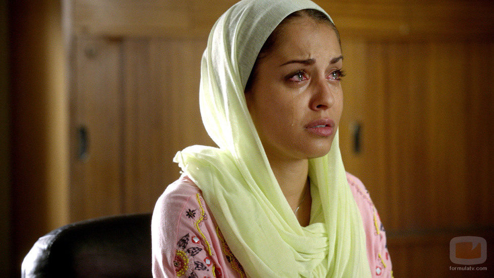 Hiba Abouk entre lágrimas en la cuarta entrega de 'El Príncipe'