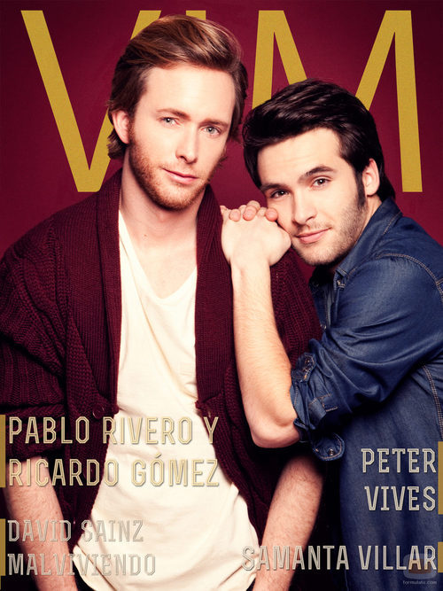 Ricardo Gómez y Pablo Rivero en la portada de la revista VIM Magazine