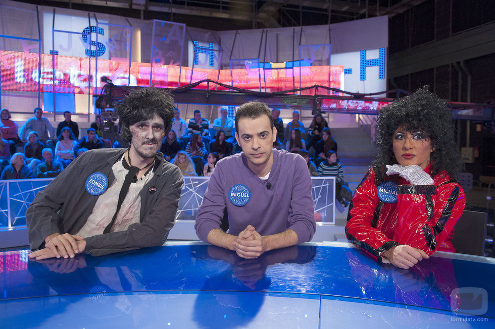 Diego Arjona, Miguel Rodríguez y La Terremoto de Alcorcón disfrazados en 'Pasapalabra'