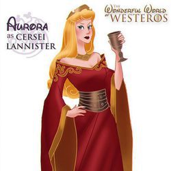 La princesa Aurora como Cersei Lannister, de 'Juego de tronos'