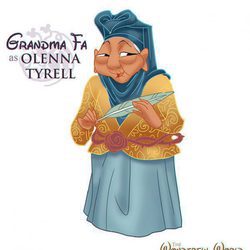 La abuela Fa como Olenna Tyrell, de 'Juego de tronos'