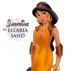 La princesa Jasmín como Ellaria Sand, de 'Juego de tronos'