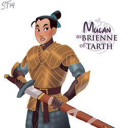Mulán como Brienne de Tarth, de 'Juego de tronos'
