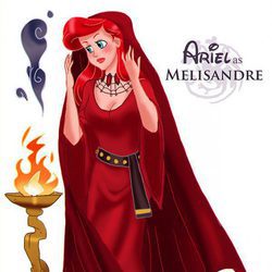 La princesa Ariel como Melisandre, de 'Juego de tronos'