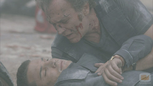 Álex González junto con José Coronado