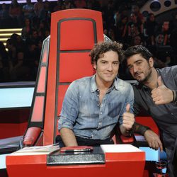 David Bisbal con Antonio Orozco en las batallas de 'La voz kids'