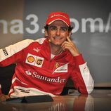 Pedro de la Rosa en la rueda de prensa de la 'Fórmula 1 2014'