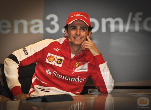 Pedro de la Rosa en la rueda de prensa de la 'Fórmula 1 2014'