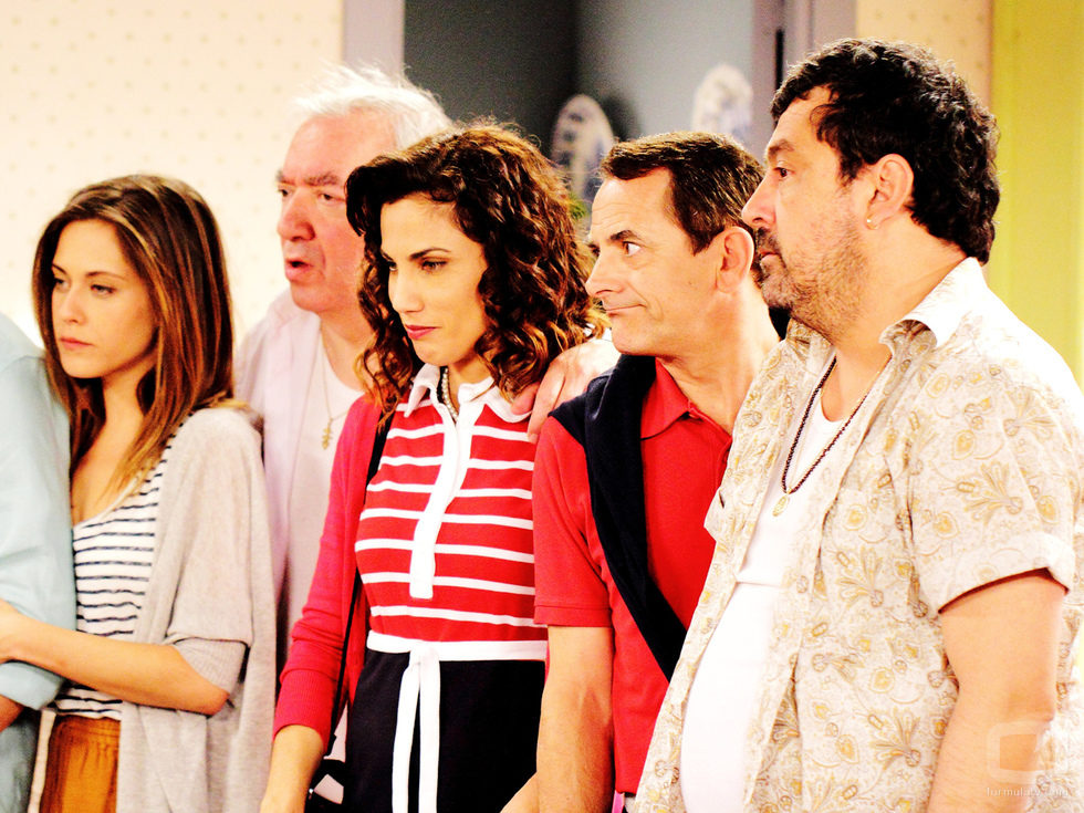 Sandra, Paulino, Sonsoles, José Luis y Tino en la tercera temporada de 'Con el culo al aire'